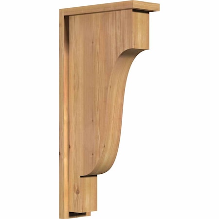 Ekena Millwork Newport Smooth Corbel w/Backplate, Western Red Cedar, 5 1/2"W x 14"D x 30"H COR06X14X30NEW01SWR